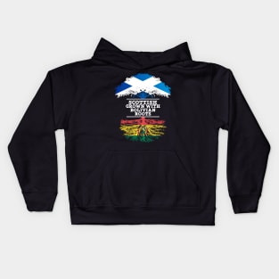 Scottish Grown With Bolivian Roots - Gift for Bolivian With Roots From Bolivia Kids Hoodie